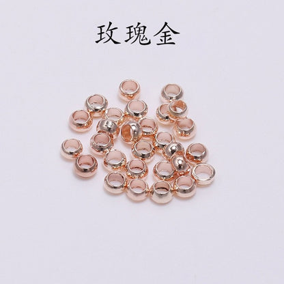 500 Pieces 2mm Metal Round Crimp Beads Spacer Stoppers