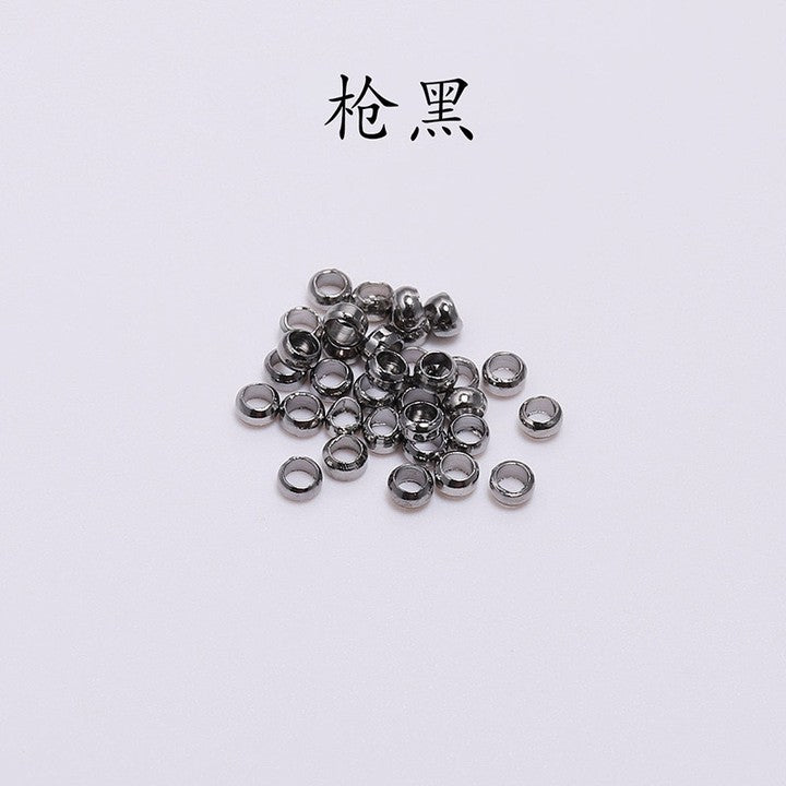 500 Pieces 2mm Metal Round Crimp Beads Spacer Stoppers