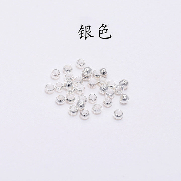 500 Pieces 2mm Metal Round Crimp Beads Spacer Stoppers