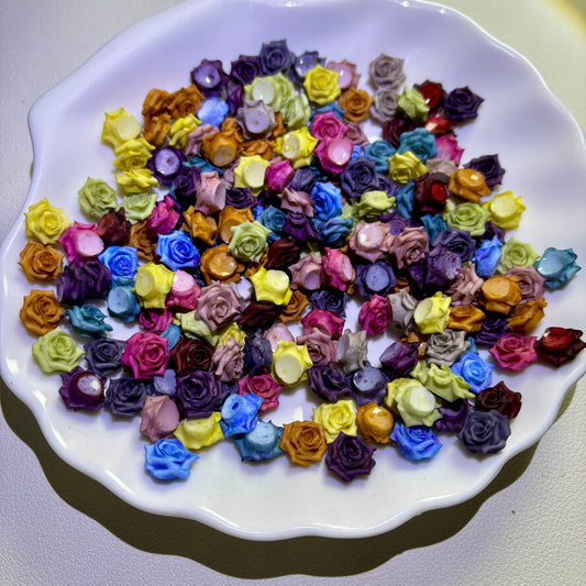 【Resin】Dark Color Flower Mixed (Luminous)