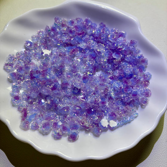 【Resin】-Mystery Purple Flower Mixed (Luminous)