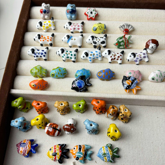 【Ceramic】-【A286】5PCS Random Animals